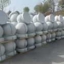 梅州 白麻花岗岩石材圆球，石球，挡车球，隔离球，景观石球，风水球等