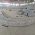 梅州 芝麻白异形坐凳，自然面光面弧形加工
