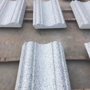 梅州 白麻花岗岩光面别墅线条