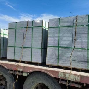 梅州 芝麻白花岗岩地铺石装车日常