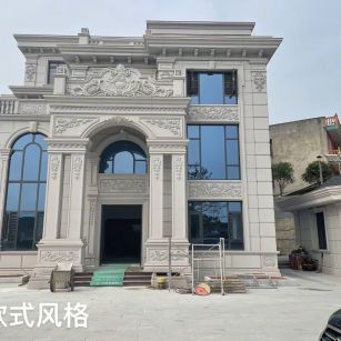 梅州 白麻花岗岩别墅外墙干挂