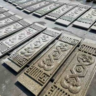 梅州 黄金麻花岗岩外墙雕刻板