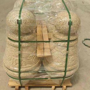 梅州 黄金麻异形定制雕花——棒棒糖挡车柱