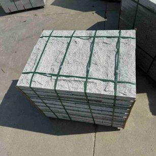 梅州 白麻花岗岩石材自然面蘑菇石成品