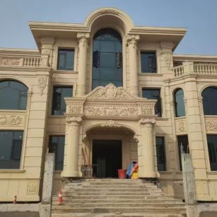 梅州 黄金麻花岗岩别墅外墙干挂