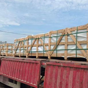 梅州 芝麻白花岗岩地铺石出口专车-泰国游