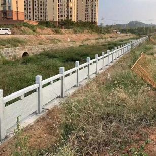 梅州 白麻河道栏杆效果展示图