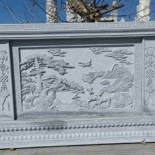 梅州 芝麻白大型照壁，屏风，影壁