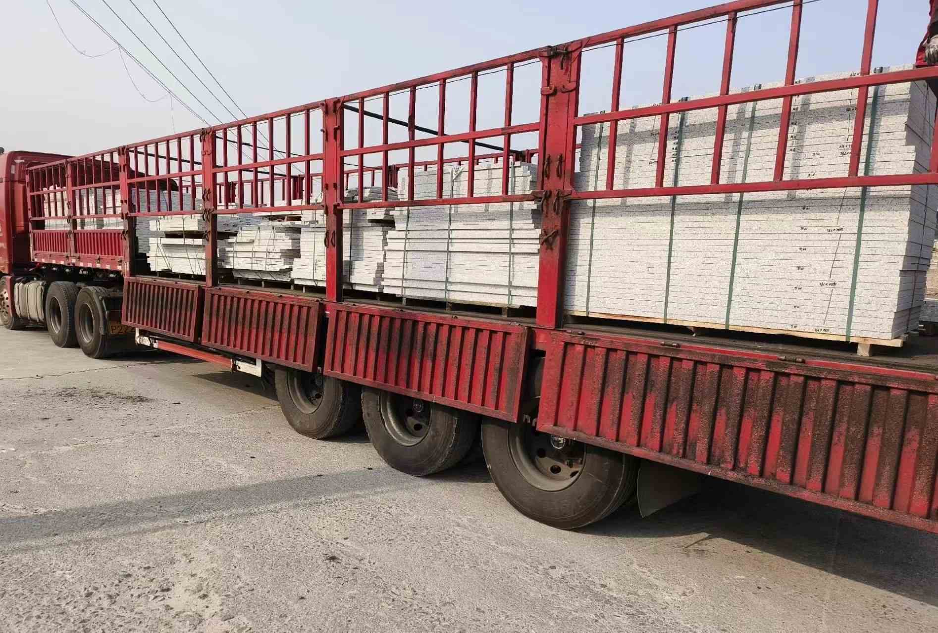 梅州 白麻荔枝面外墙干挂，工厂装车日常