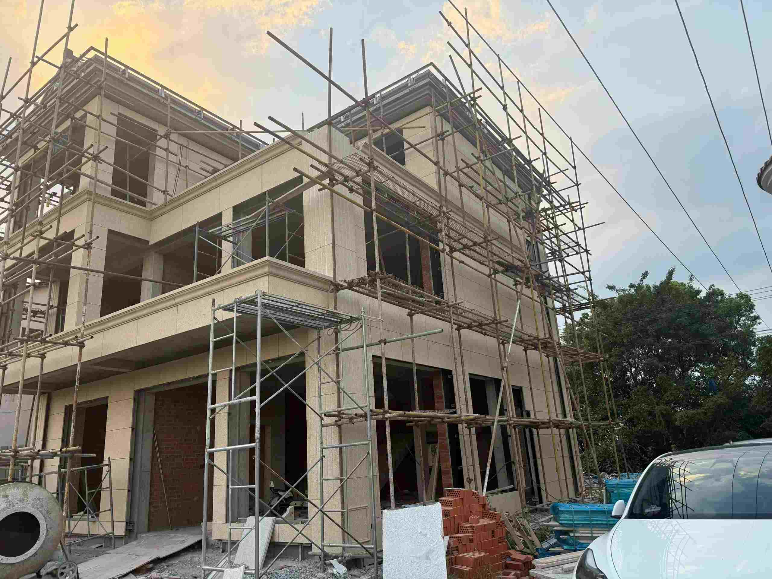 梅州 黄金麻荔枝面花岗岩外墙干挂