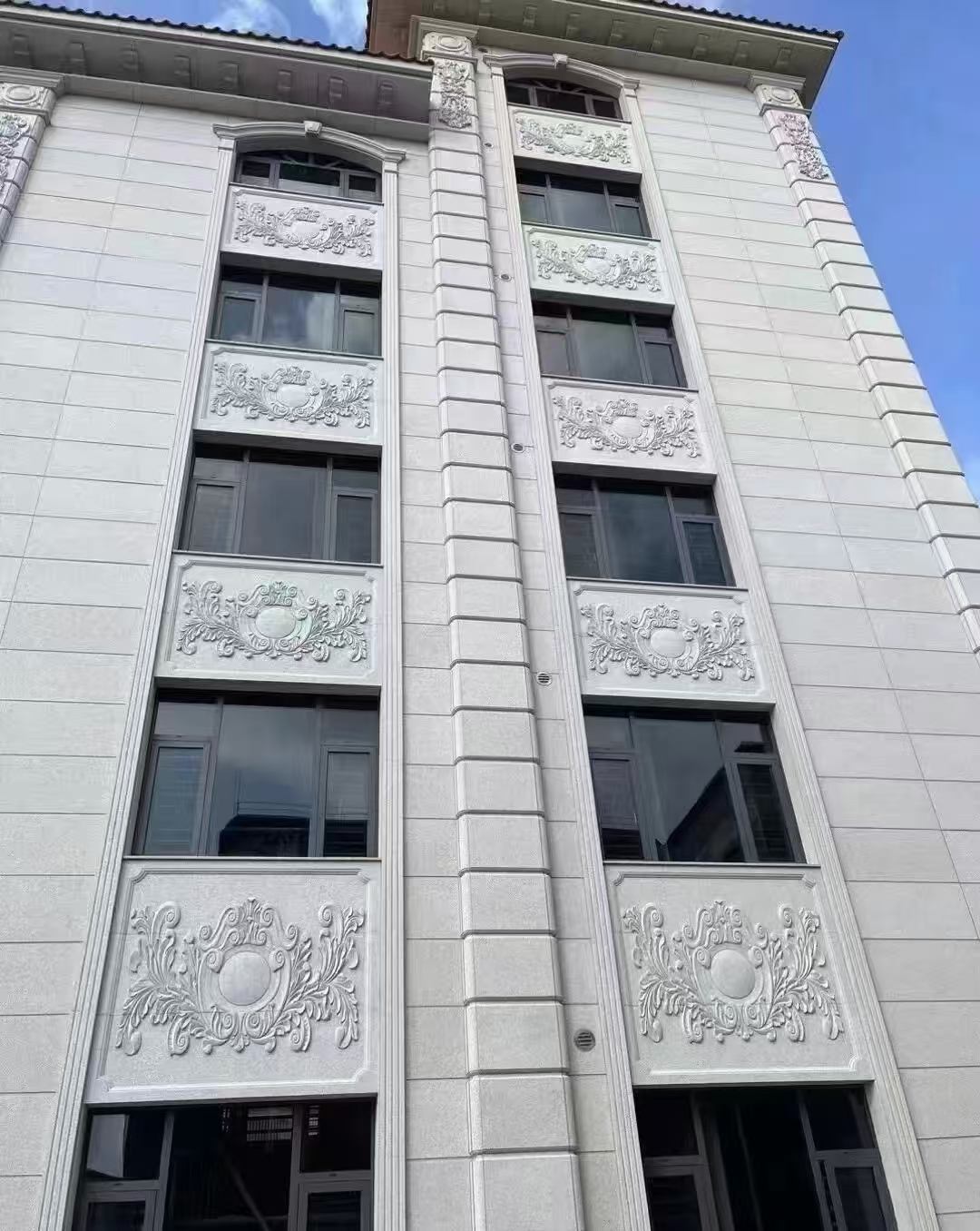 梅州 白麻荔枝面花岗岩别墅外墙干挂