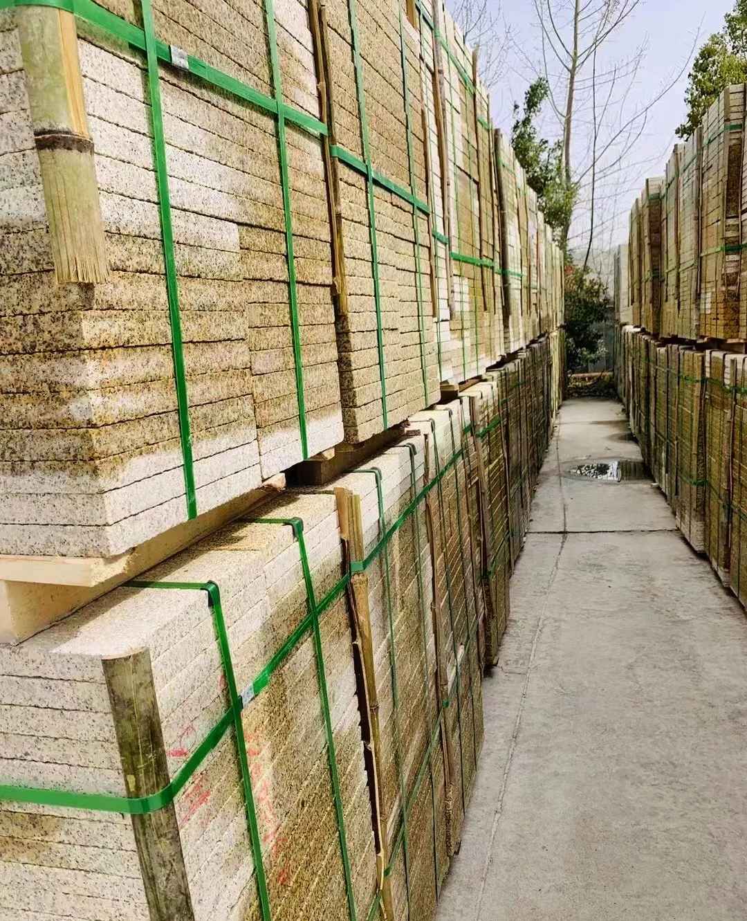 梅州 黄金麻花岗岩荔枝面地铺石