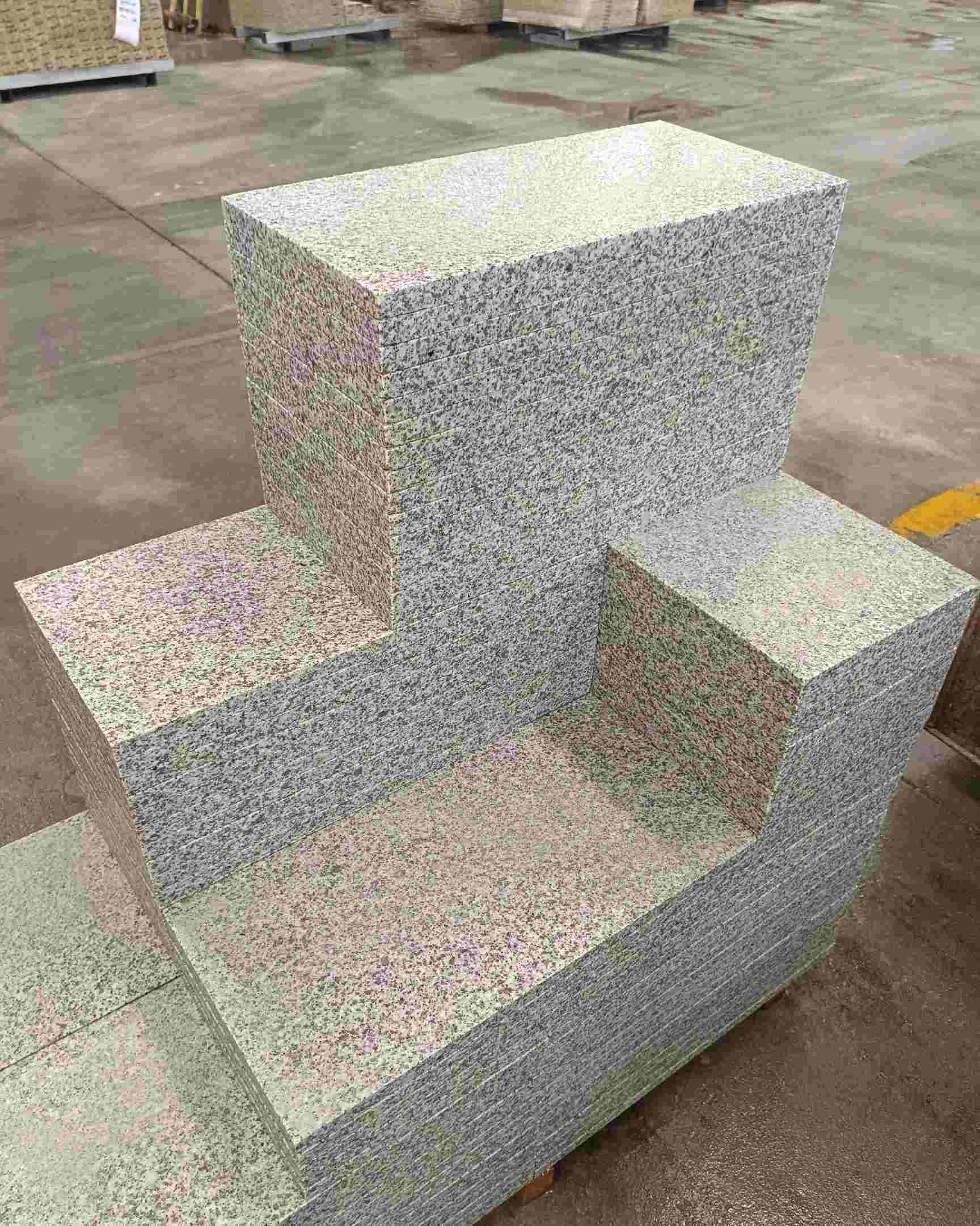 梅州 白麻花岗岩荔枝面地铺石