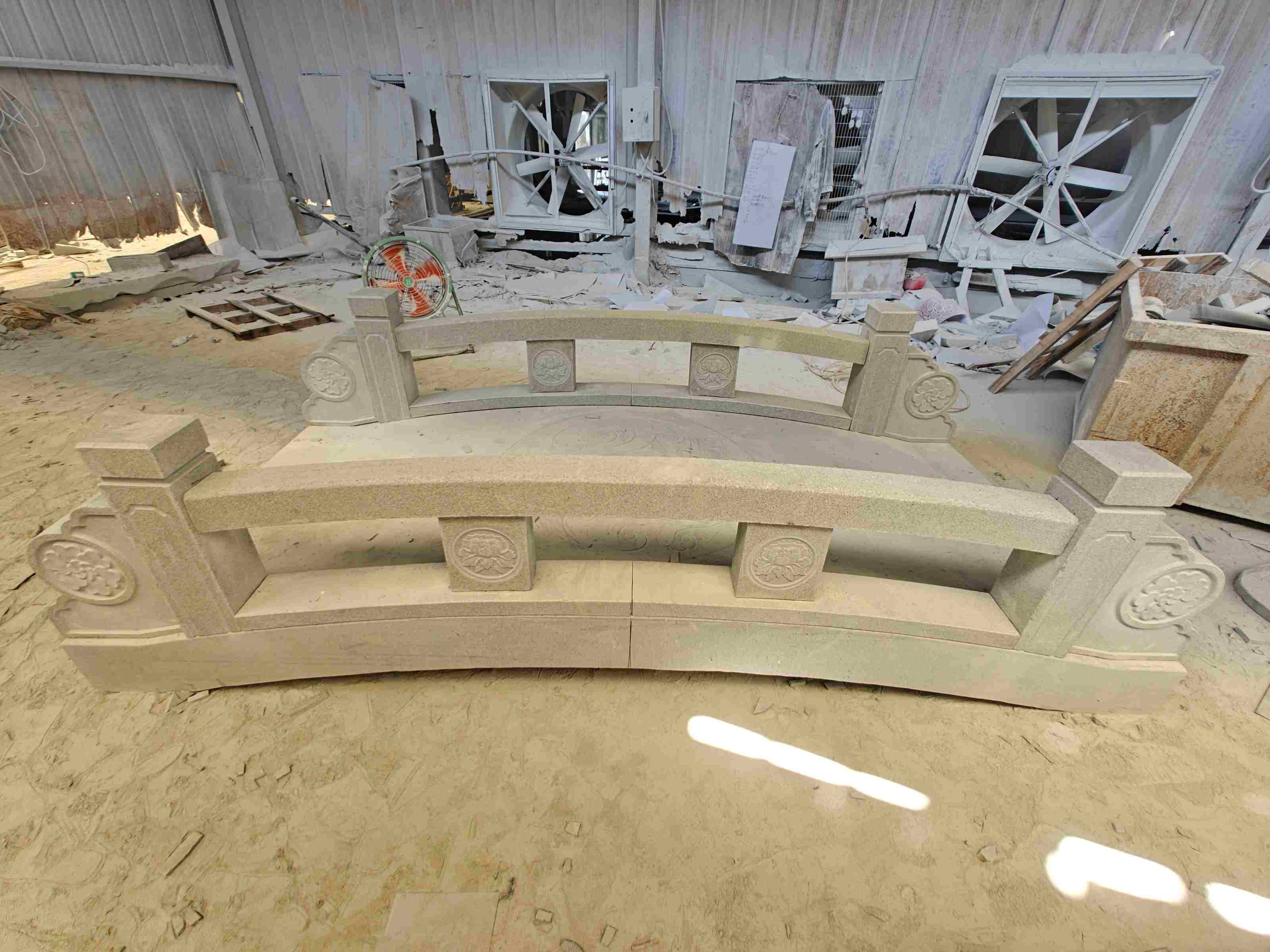 梅州 芝麻灰花岗岩异形加工-拱桥，石桥